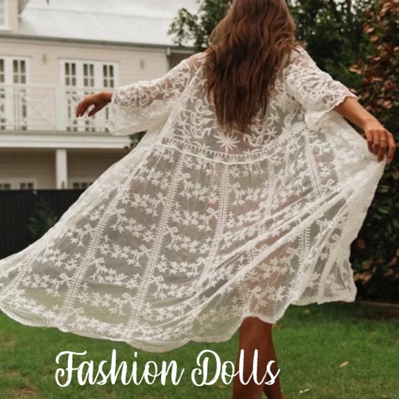 Tops - S-XL🦚Emmy Sweet & Sultry Lace Kimono New